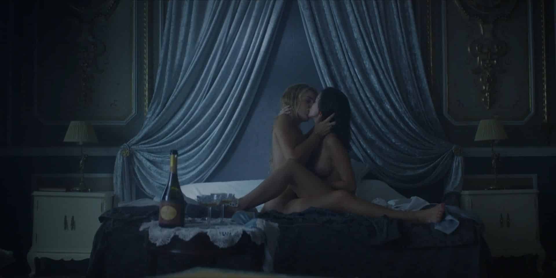 Alejandra Onieva & María de Nati Naked in Bed Lesbian Scene