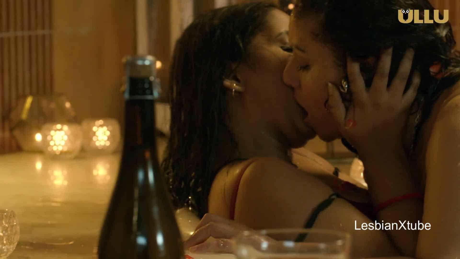 Steamy Makeout Session Between Natasha Rajeshwari and Veena Raina
