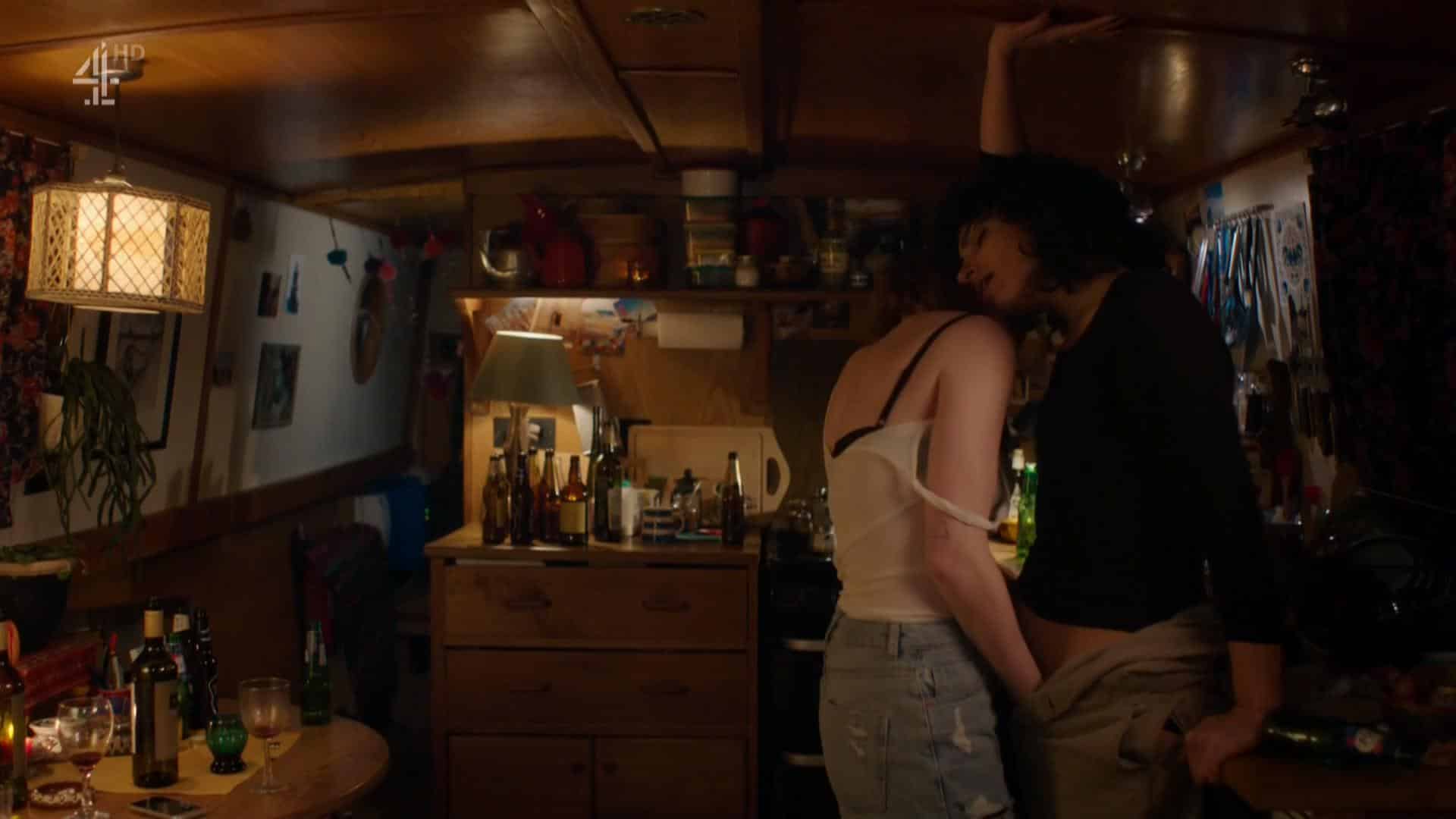 Desiree Akhavan and Niamh Algar Hot Lesbian Sex Scene