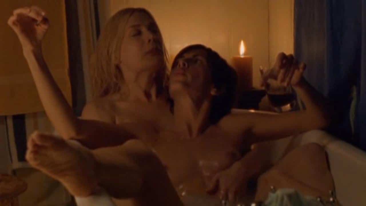 Thea Gill and Michelle Clunie Naked Bathtub Sucking and Kissing